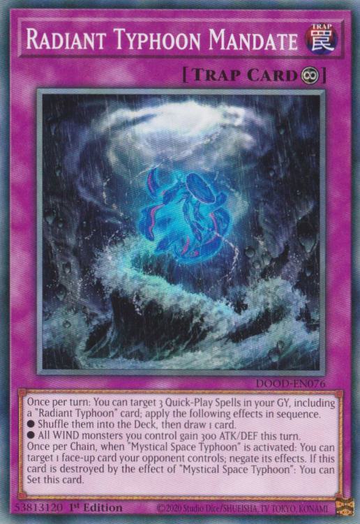 Radiant Typhoon Mandate - DOOD-EN076 - Common - 1st Edition