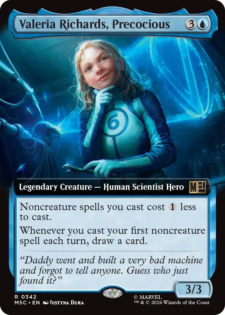 Valeria Richards, Precocious [342] [Extended Art] [Marvel Super Heroes: Commander] [Non-Foil]