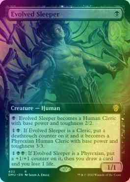 Evolved Sleeper [402] [Extended Art] [Dominaria United] [Foil]