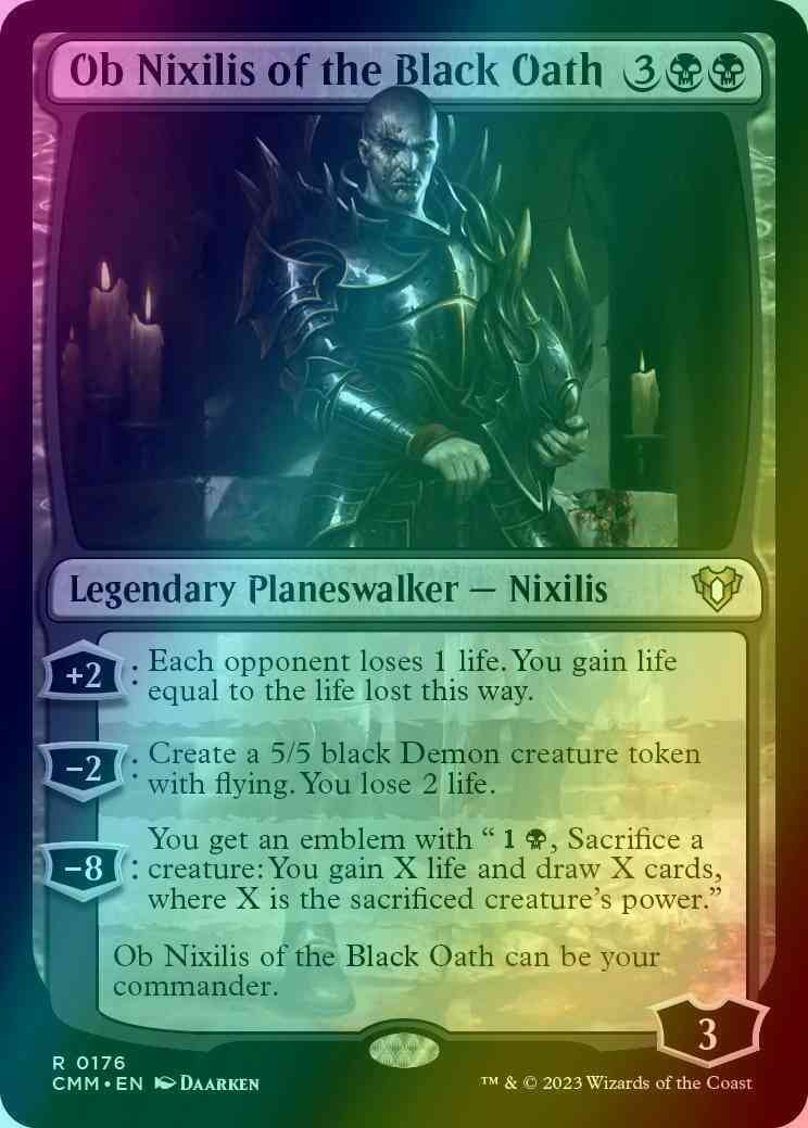 Ob Nixilis of the Black Oath [176] [Commander Masters] [Foil]