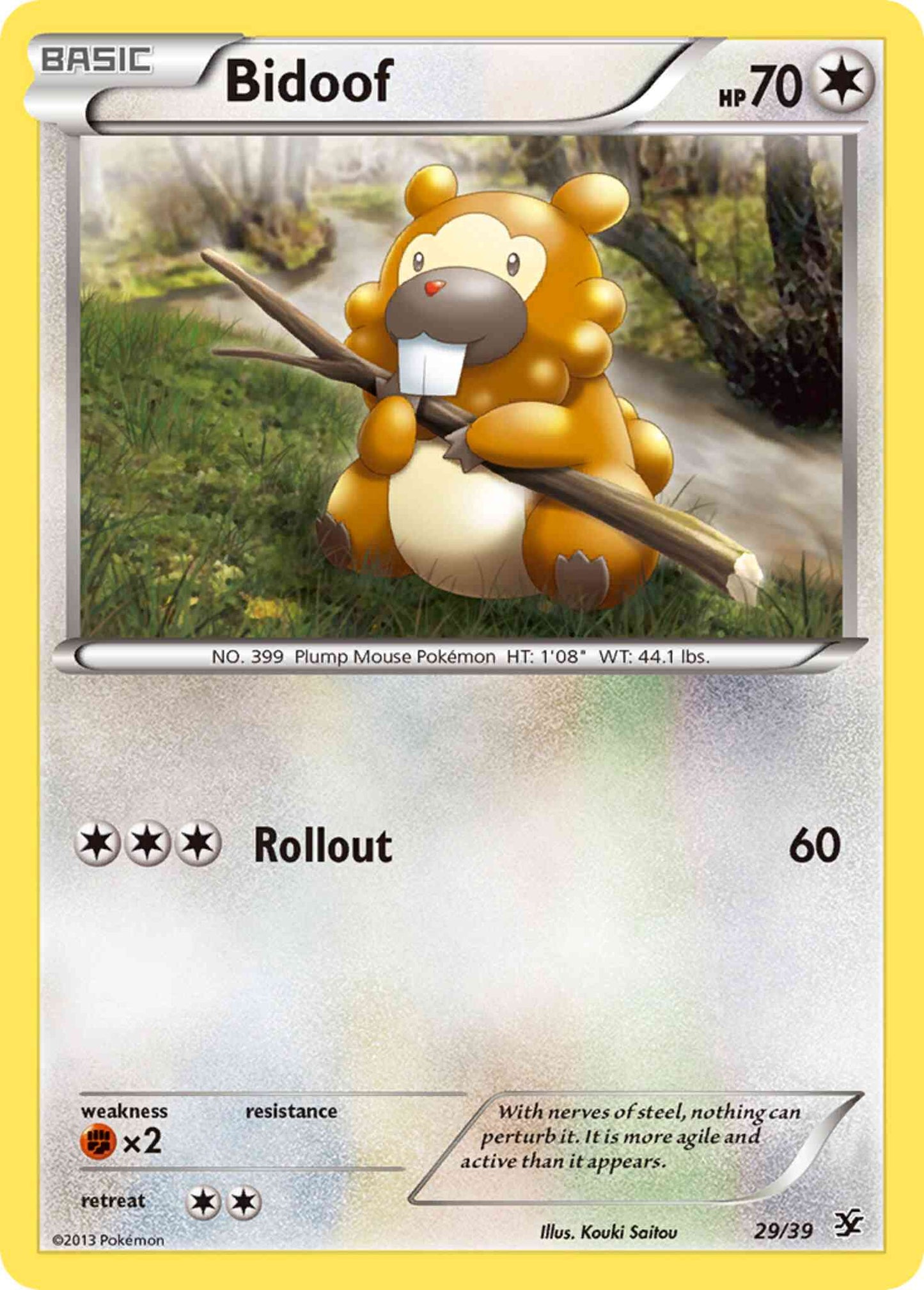 Bidoof - 29/39 -  [xy0-29] [Non-Holo]