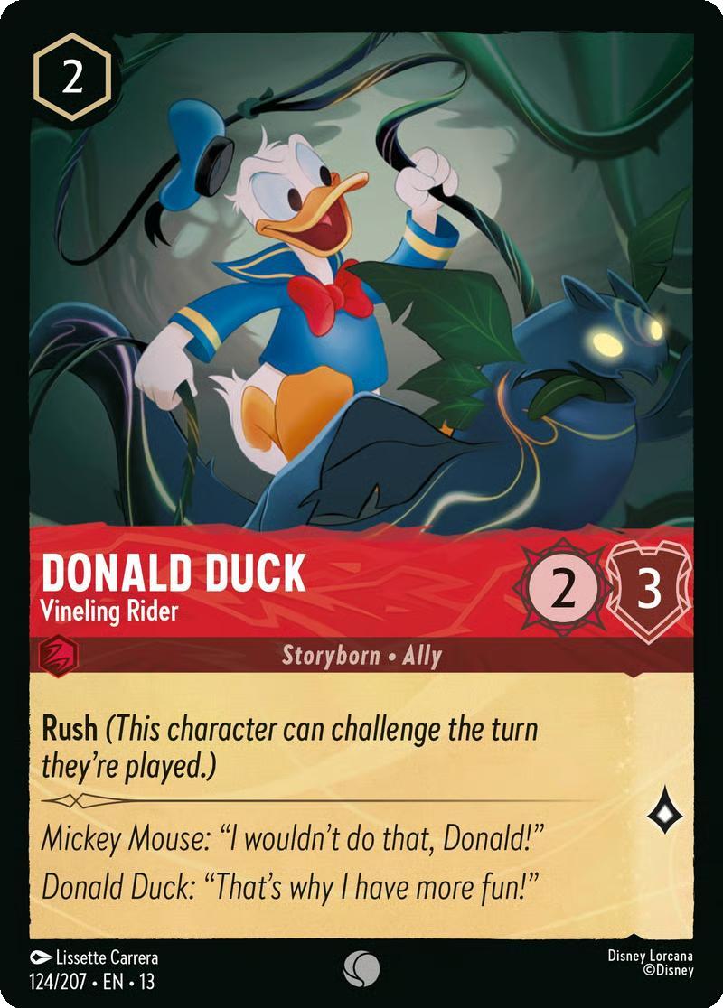 Donald Duck - Vineling Rider - 124/204 [Attack of the Vine!] [Non-Foil]