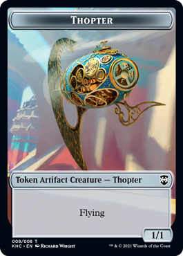 Dragon Token (11) // Thopter Token (08) [Kaldheim Commander Tokens] [Non-Foil]