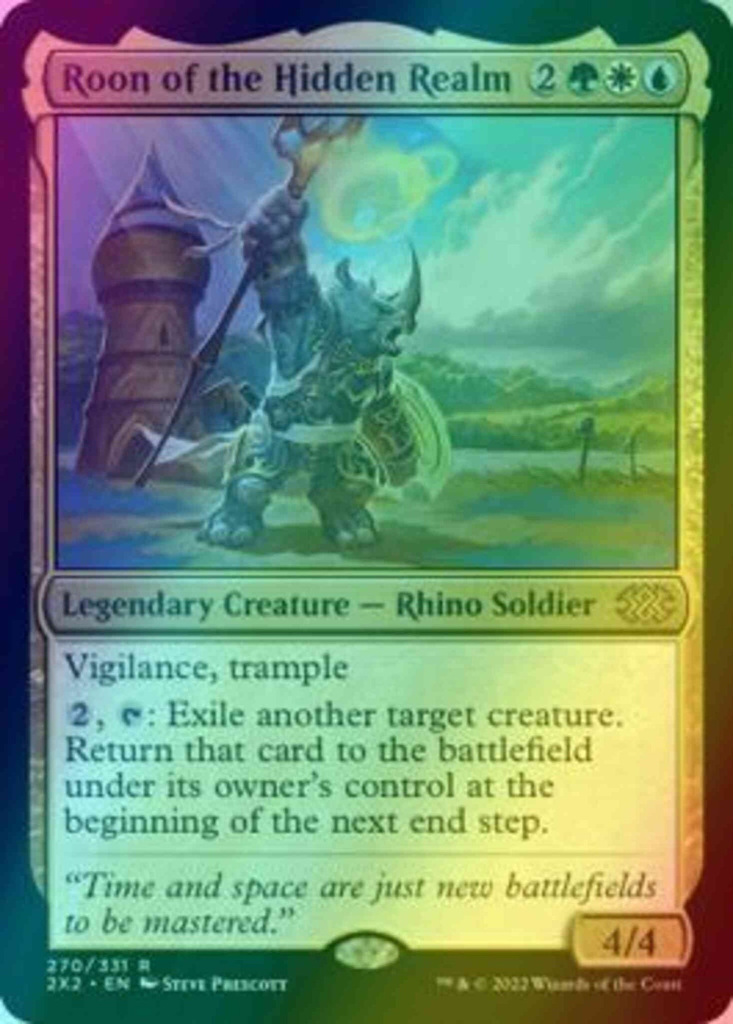 mtg roon of the hidden realm commander deck Magic Gathering - The (206/356) 4/4 Illustrated by Steve Prescott. Roon of the Hidden Realm