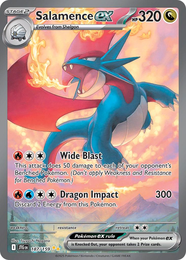 Salamence ex - 187/159 - Special Illustration Rare [sv09-187] [Ultra]