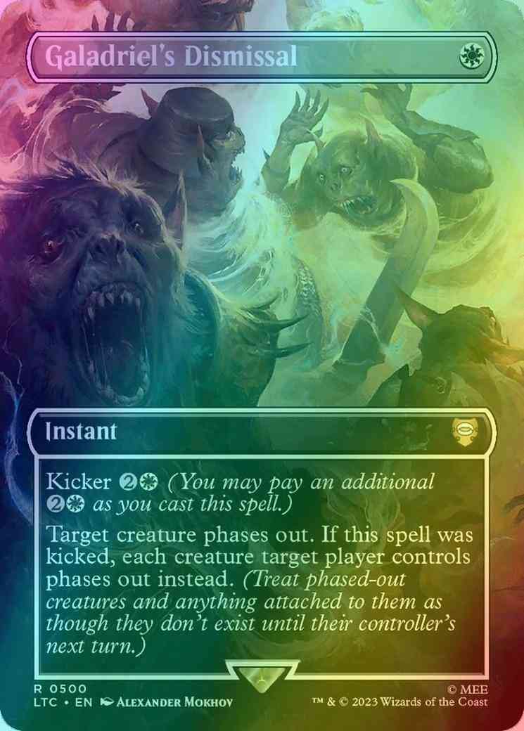 Galadriel's Dismissal [500] [Borderless] [The Lord of the Rings: Tales of Middle-earth: Commander] [Foil]