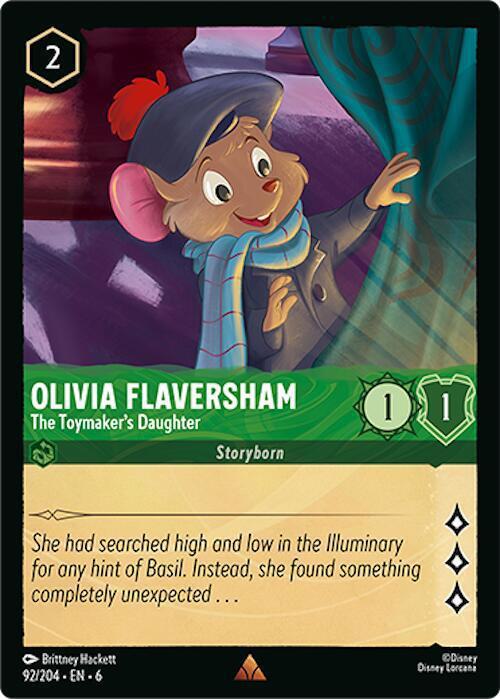 Olivia Flaversham - The Toymaker's Daughter - 92/204 [Azurite Sea] [Non-Foil]