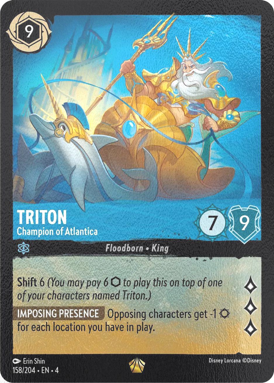 Triton - Champion of Atlantica - 158/204 [Ursula's Return] [Cold Foil]