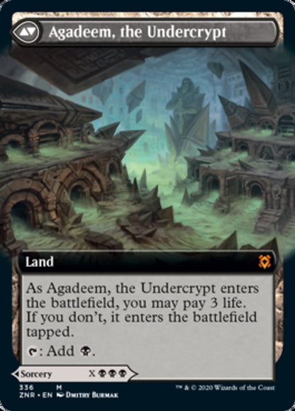 Agadeem's Awakening // Agadeem, the Undercrypt [336] [Extended Art] [Zendikar Rising] [Non-Foil]