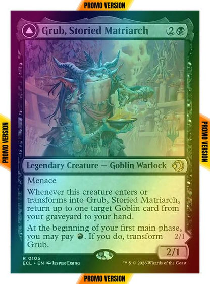 Grub, Storied Matriarch // Grub, Notorious Auntie [105p] [Promo Pack] [Lorwyn Eclipsed: Promos] [Foil]