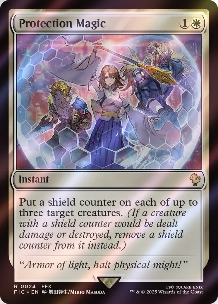 Protection Magic [24] [FINAL FANTASY: Commander] [Surge Foil]