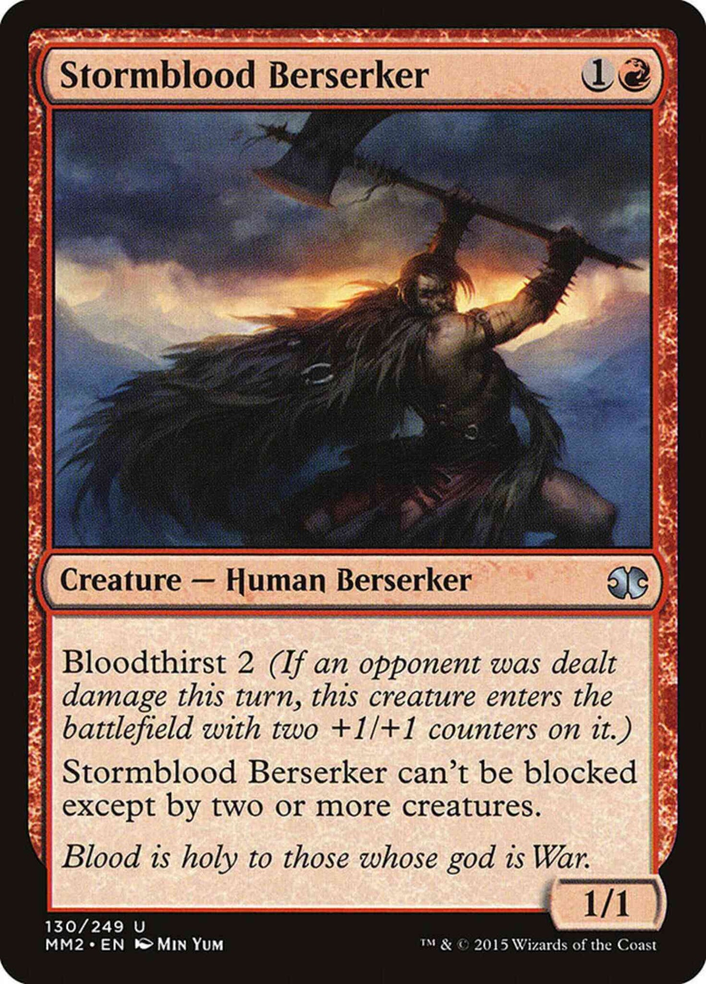 Stormblood Berserker [130] [Modern Masters 2015] [Non-Foil]