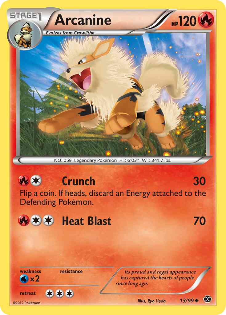 Arcanine - 13/99 - Uncommon [bw4-13] [Non-Holo]