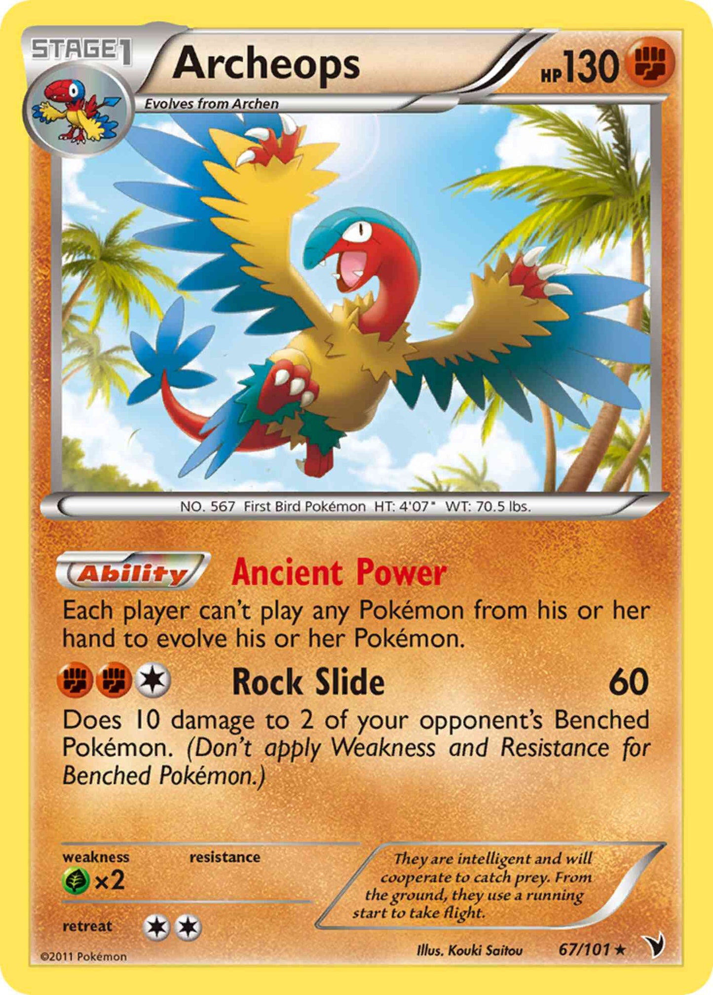 Archeops - 67/101 - Rare [bw3-67] [Non-Holo]