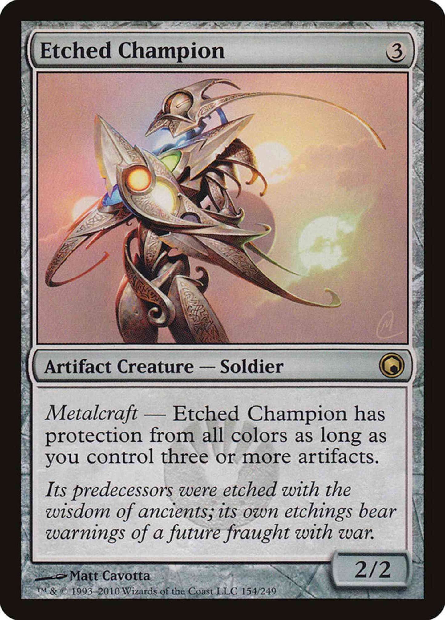 Etched Champion [154] [Scars Of Mirrodin] [Non-Foil]