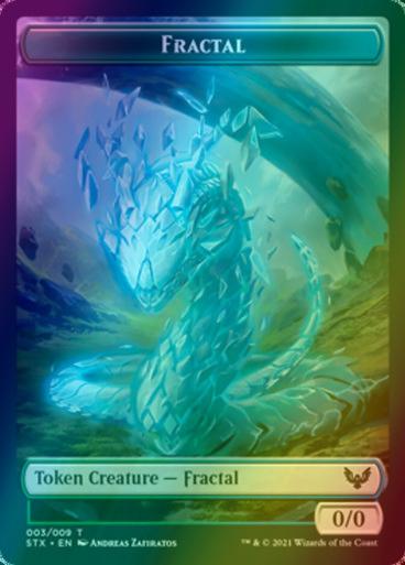Fractal Token (03) // Pest Token (05) [Strixhaven School of Mages Tokens] [Foil]