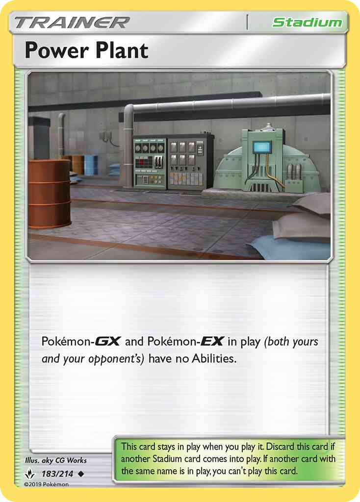 Power Plant - 183/214 - Uncommon [sm10-183] [Non-Holo]