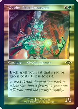 Goblin Anarchomancer [421] [Retro Frame] [Modern Horizons 2] [Etched Foil]