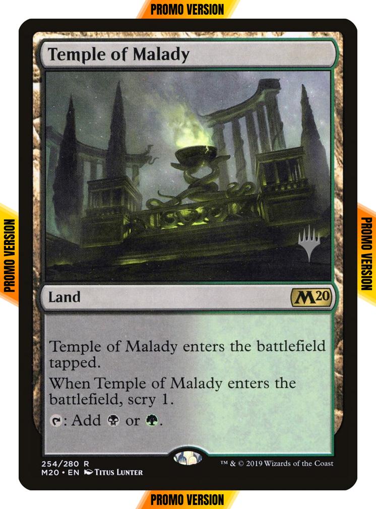 Temple of Malady [254p] [Promo Pack] [Core Set 2020 Promos] [Foil]