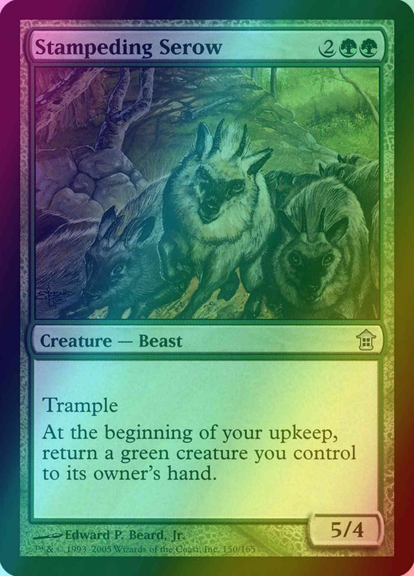 Stampeding Serow [150] [Saviors of Kamigawa] [Foil]
