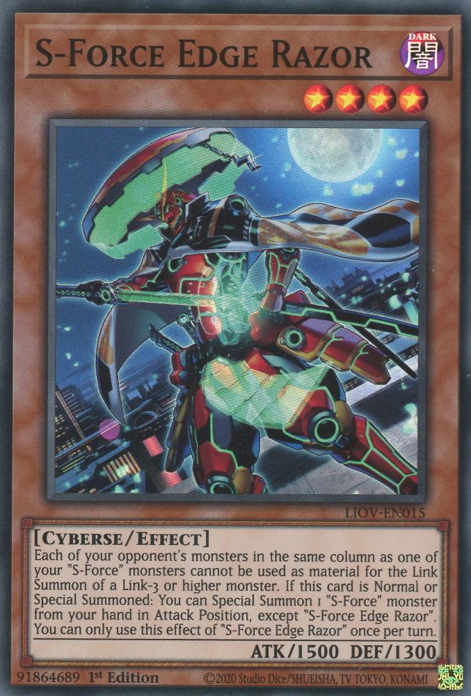 S-Force Edge Razor - LIOV-EN015 - Super Rare - 1st Edition
