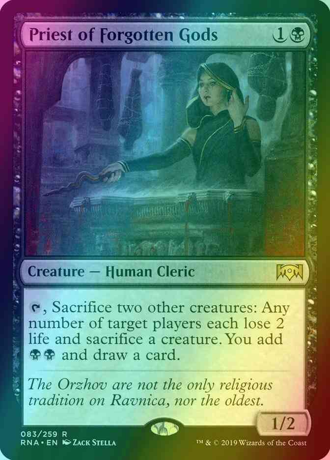 Priest of Forgotten Gods [83] [Ravnica Allegiance] [Foil]