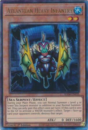 Atlantean Heavy Infantry - RA04-EN010 - Ultimate Rare - 1st Edition