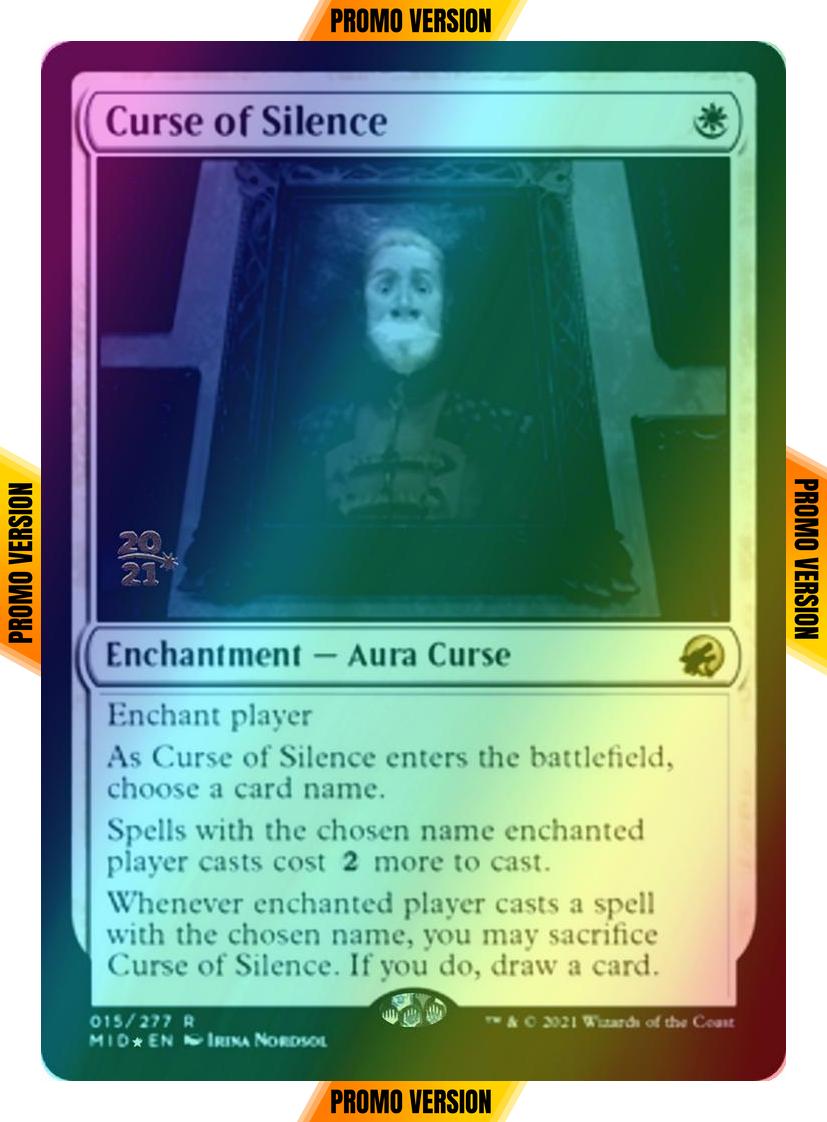 Curse of Silence [Prerelease] [15s] [Innistrad: Midnight Hunt Promos] [Foil]