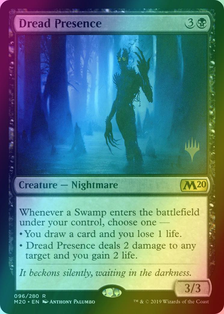 Dread Presence [96p] [Promo Pack] [Core Set 2020 Promos] [Foil]