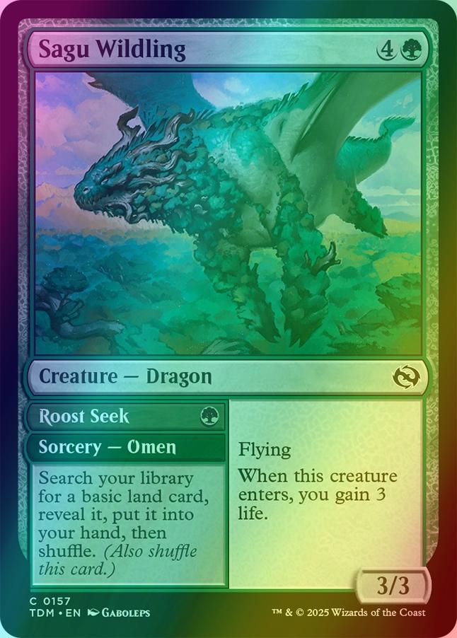 Sagu Wildling // Roost Seek [157] [Tarkir: Dragonstorm] [Foil]