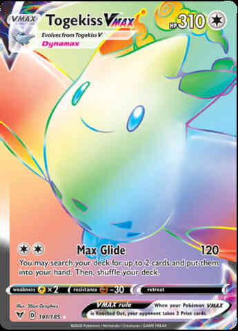Togekiss VMAX - 191/185 - Rare Rainbow [swsh4-191] [Secret]