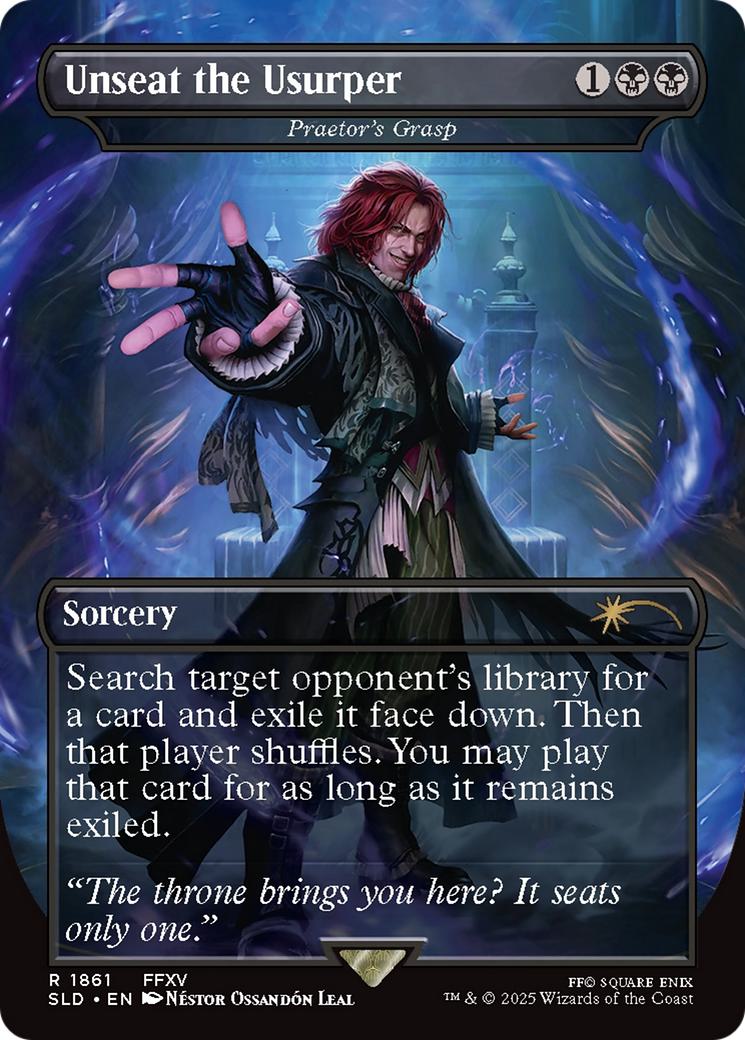 Unseat the Usurper - Praetor's Grasp [1861] [Borderless] [FINAL FANTASY: Game Over] [Secret Lair Drop] [Non-Foil]