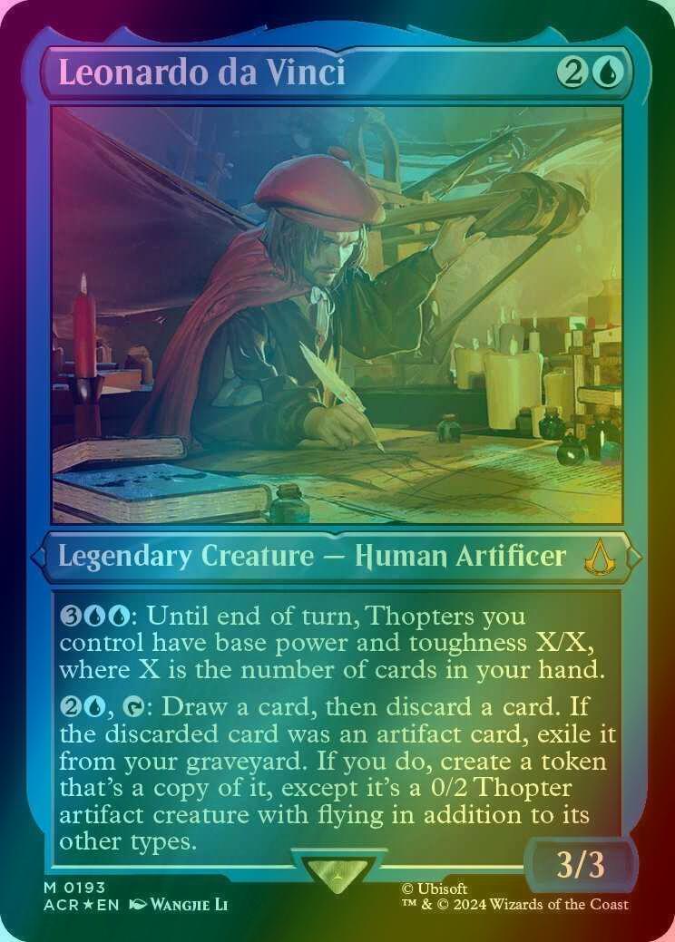 Leonardo da Vinci [193] [Assassin's Creed] [Etched Foil]