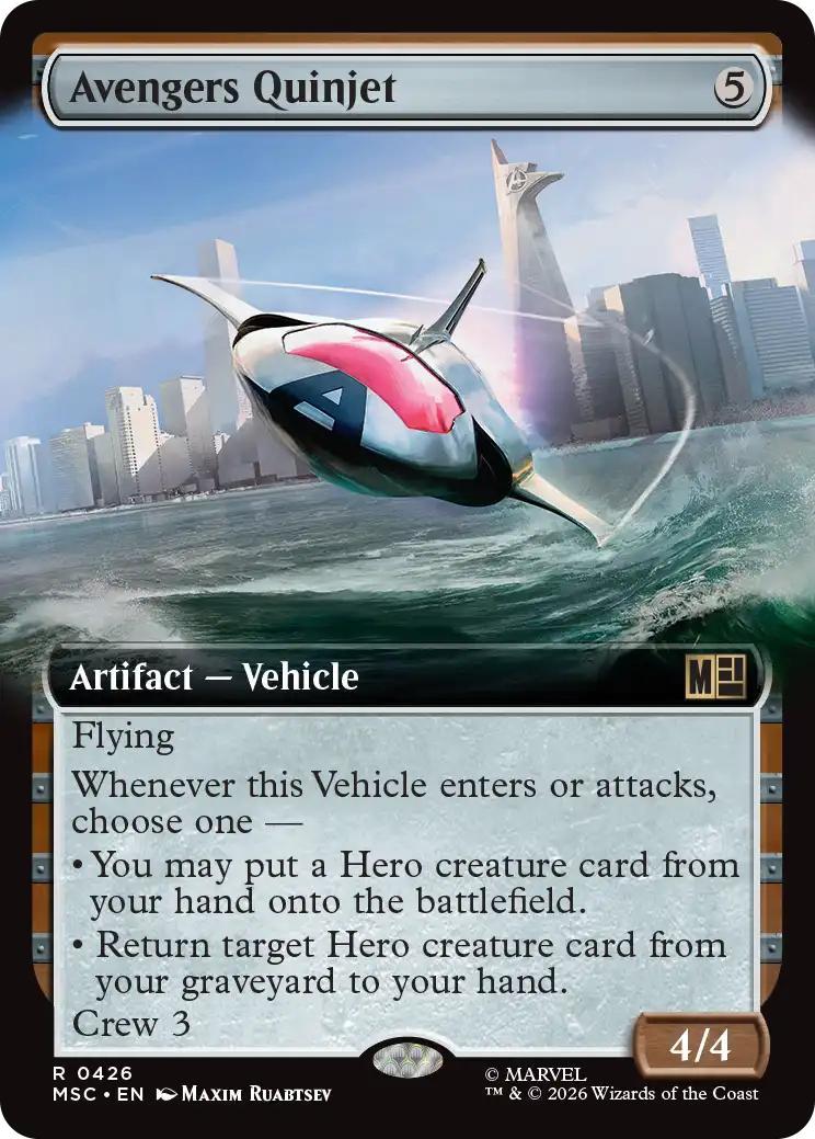 Avengers Quinjet [426] [Extended Art] [Marvel Super Heroes: Commander] [Non-Foil]