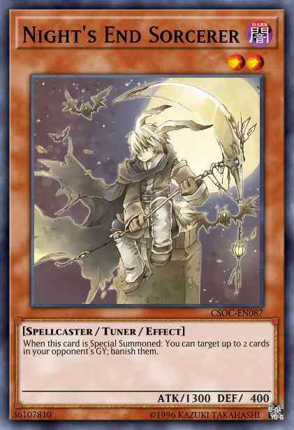 Night's End Sorcerer - HISU-EN040 - Super Rare - 1st Edition