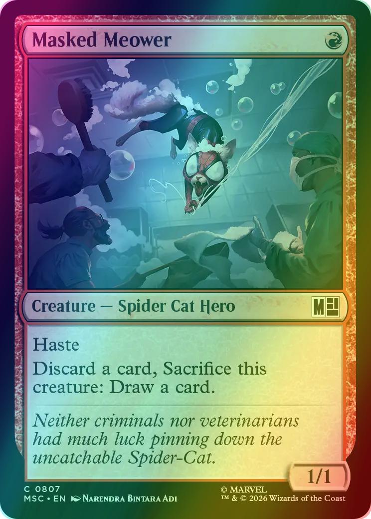 Masked Meower [807] [Jumpstart] [Marvel Super Heroes: Commander] [Foil]