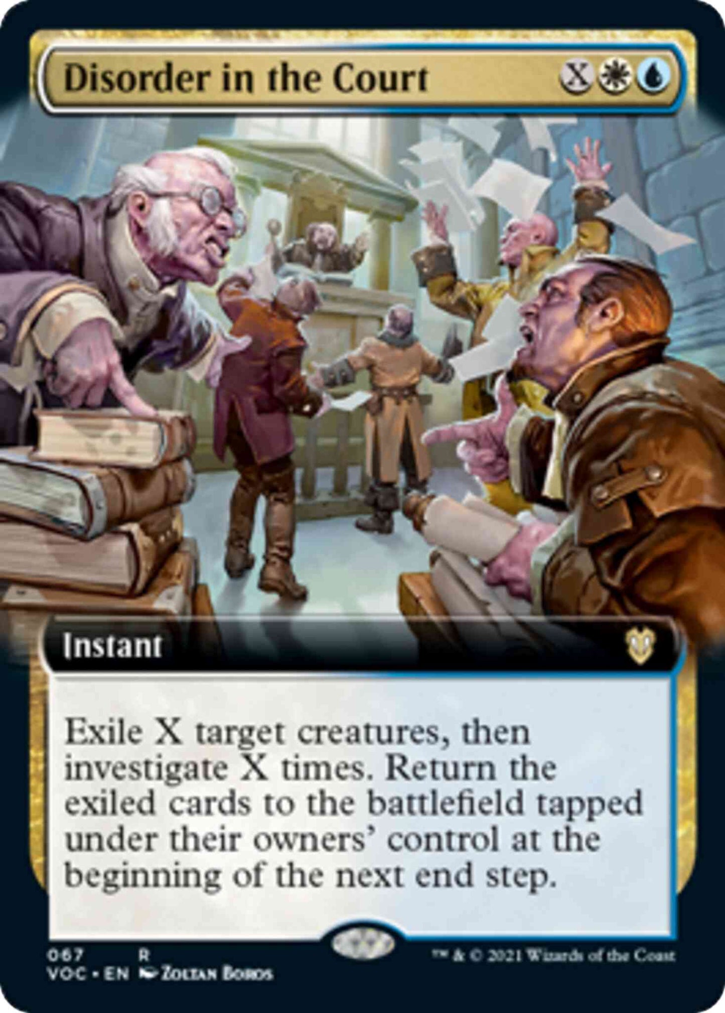Disorder in the Court [67] [Extended Art] [Innistrad: Crimson Vow: Commander] [Non-Foil]