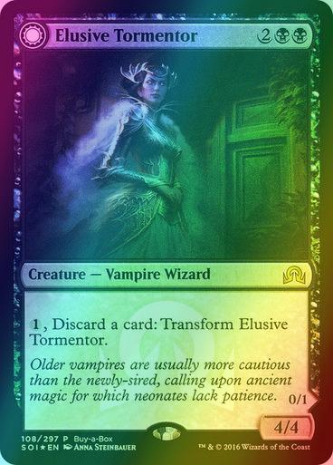 Elusive Tormentor // Insidious Mist [108] [Buy a Box] [Shadows over Innistrad Promos] [Foil]