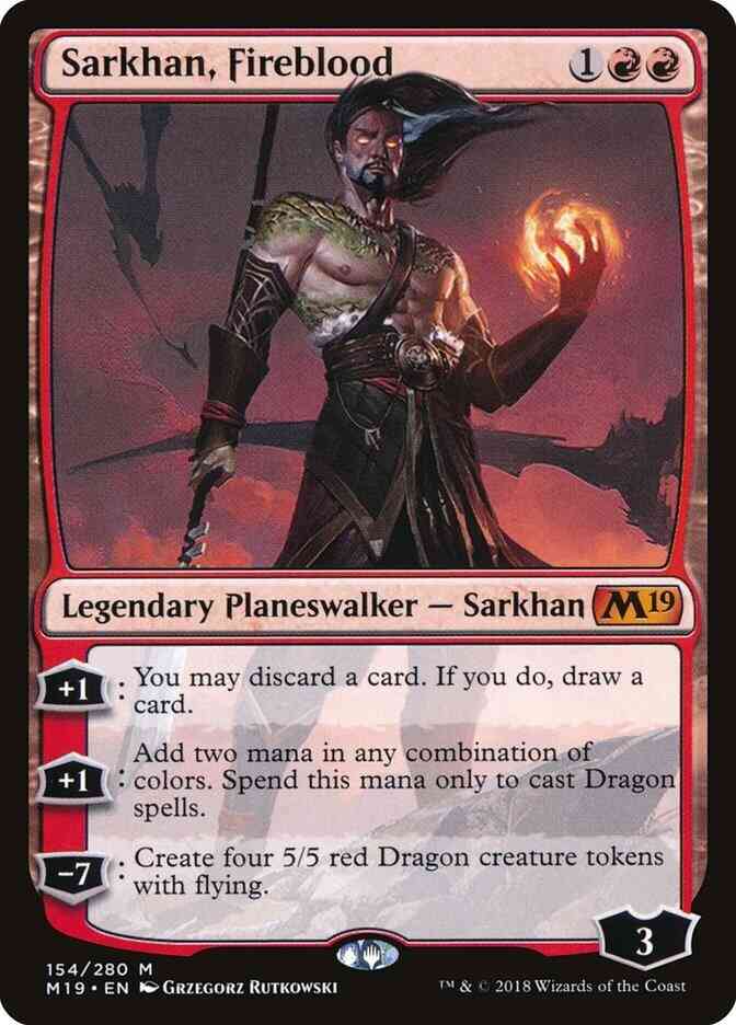 Sarkhan, Fireblood [154] [Core Set 2019] [Non-Foil]
