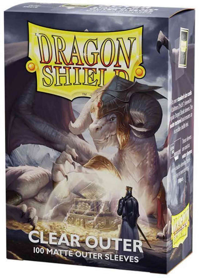 Dragon Shield Matte Outer Sleeves - Standard Size - 100ct - Clear