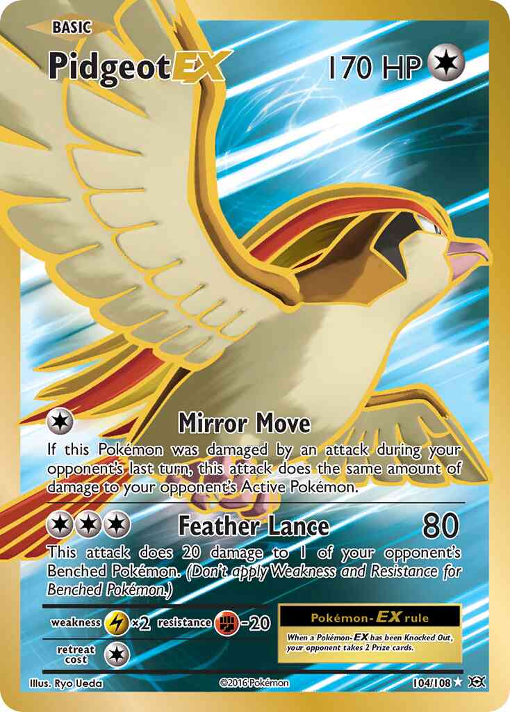 Pidgeot-EX - 104/108 - Rare Ultra [xy12-104] [Ultra]