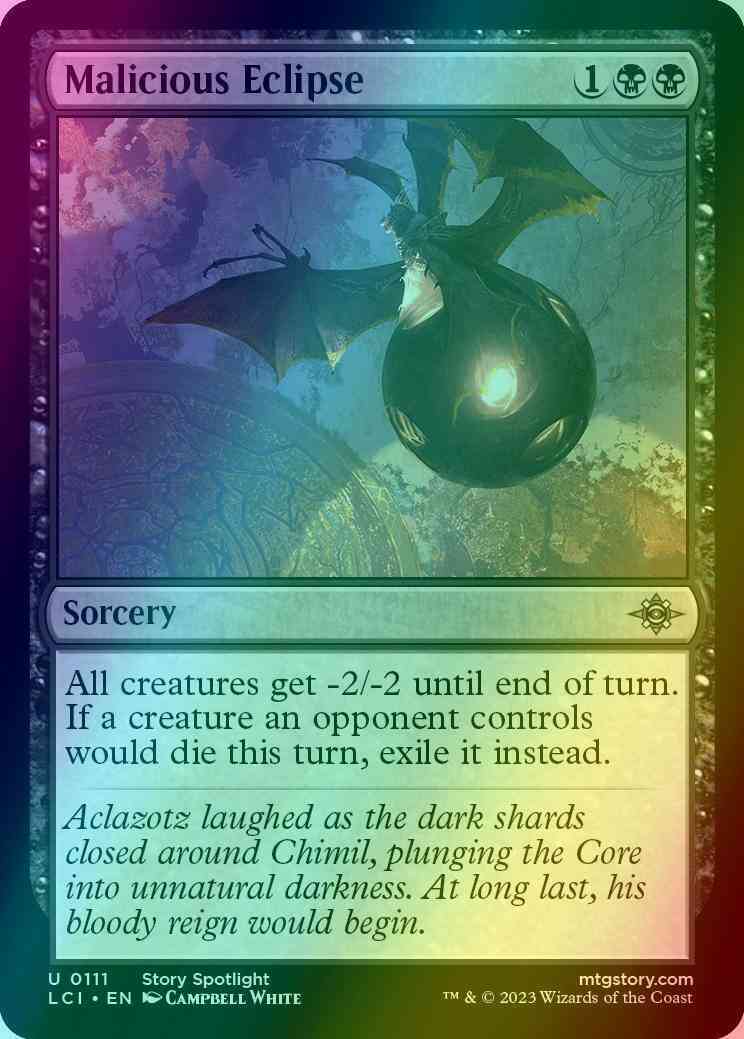 Malicious Eclipse [111] [The Lost Caverns of Ixalan] [Foil]
