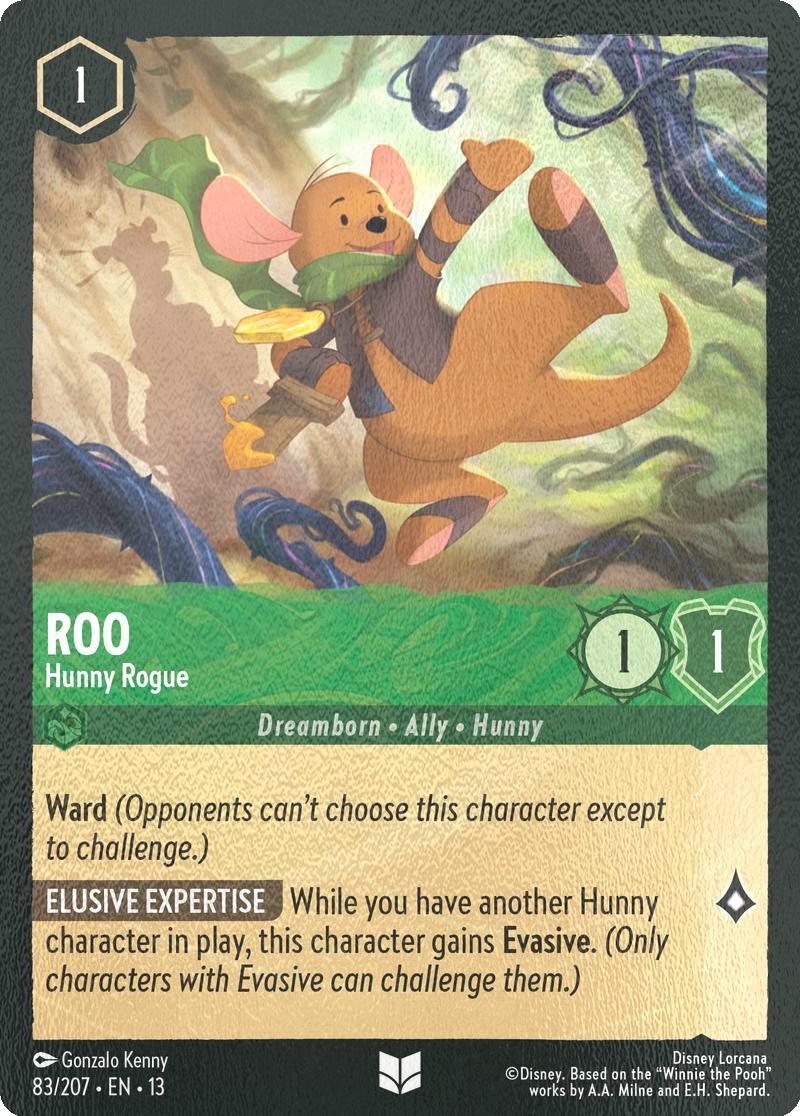Roo - Hunny Rogue - 83/204 [Attack of the Vine!] [Cold Foil]