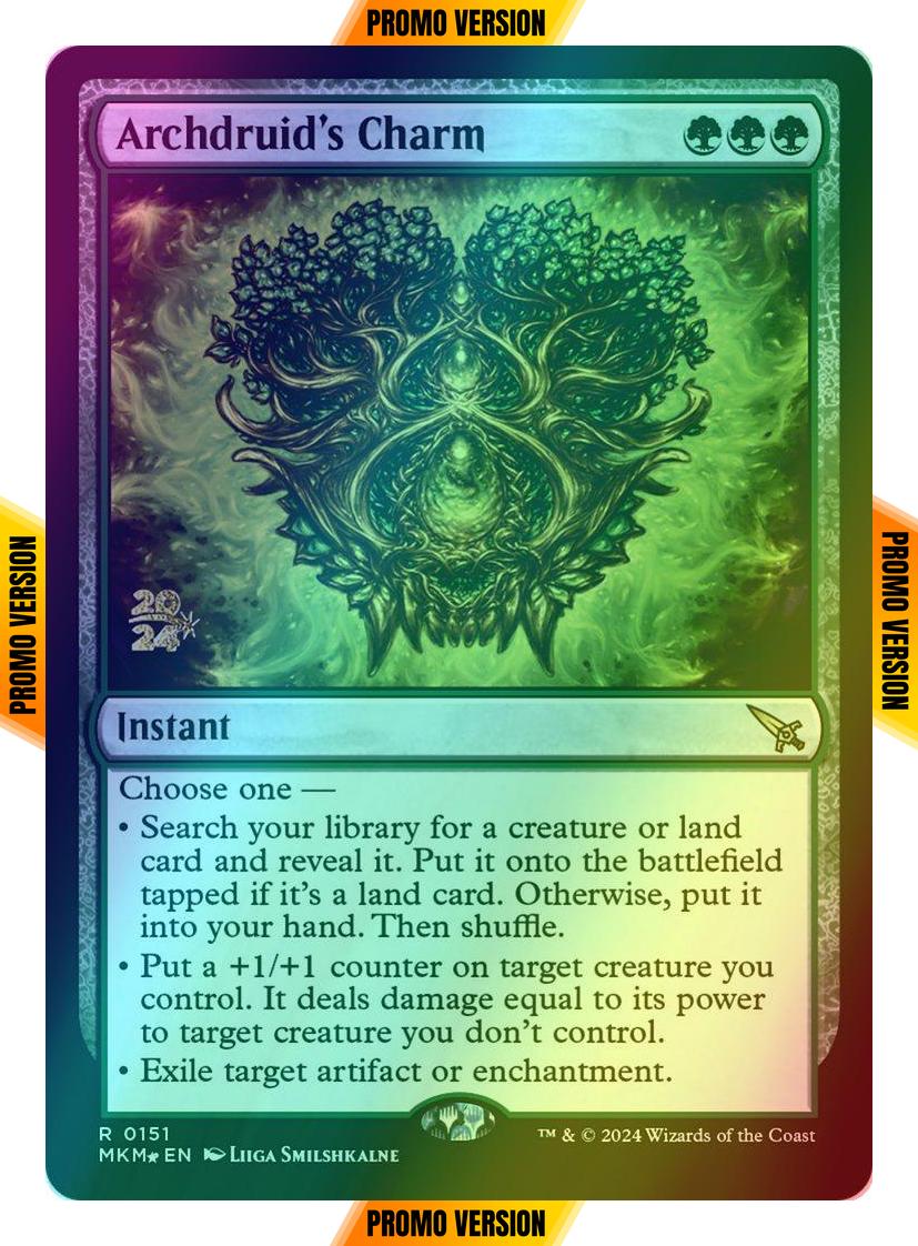Archdruid's Charm [151s] [Prerelease] [Murders at Karlov Manor: Promos] [Foil]