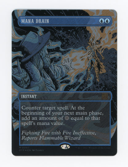 Mana Drain — Borderless|Textured Foil — ID 19092