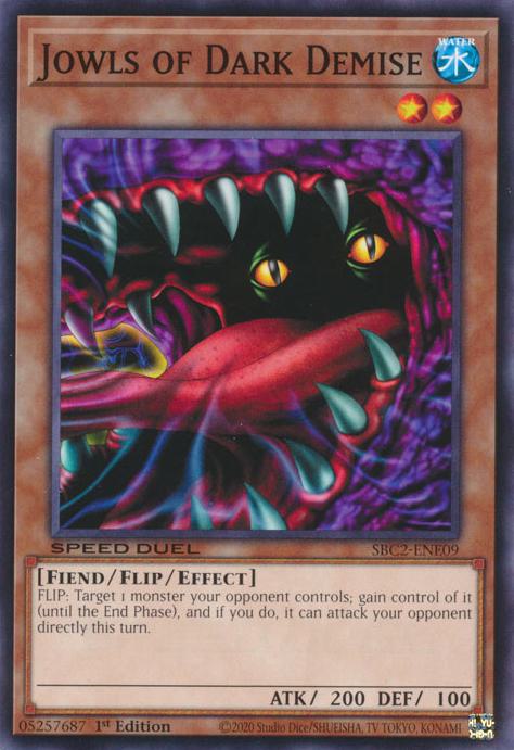 Jowls of Dark Demise - SBC2-ENE09 - Common - 1st Edition