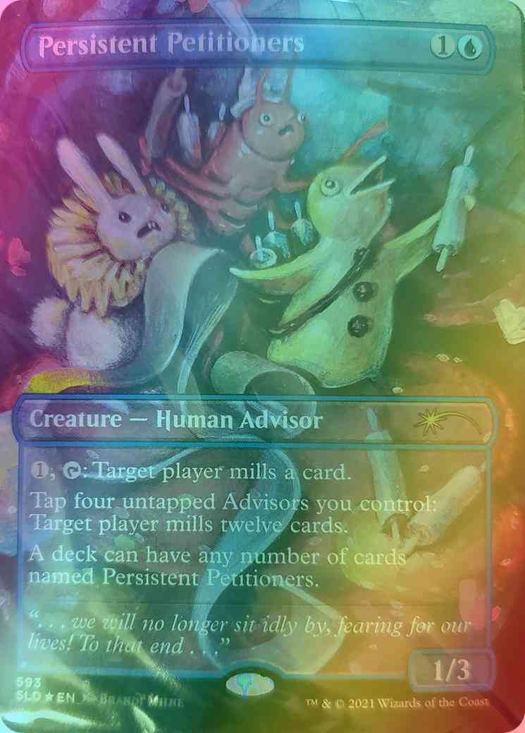 Persistent Petitioners [0593] [Borderless] [Brandi Milne] [Secret Lair Drop] [Foil]