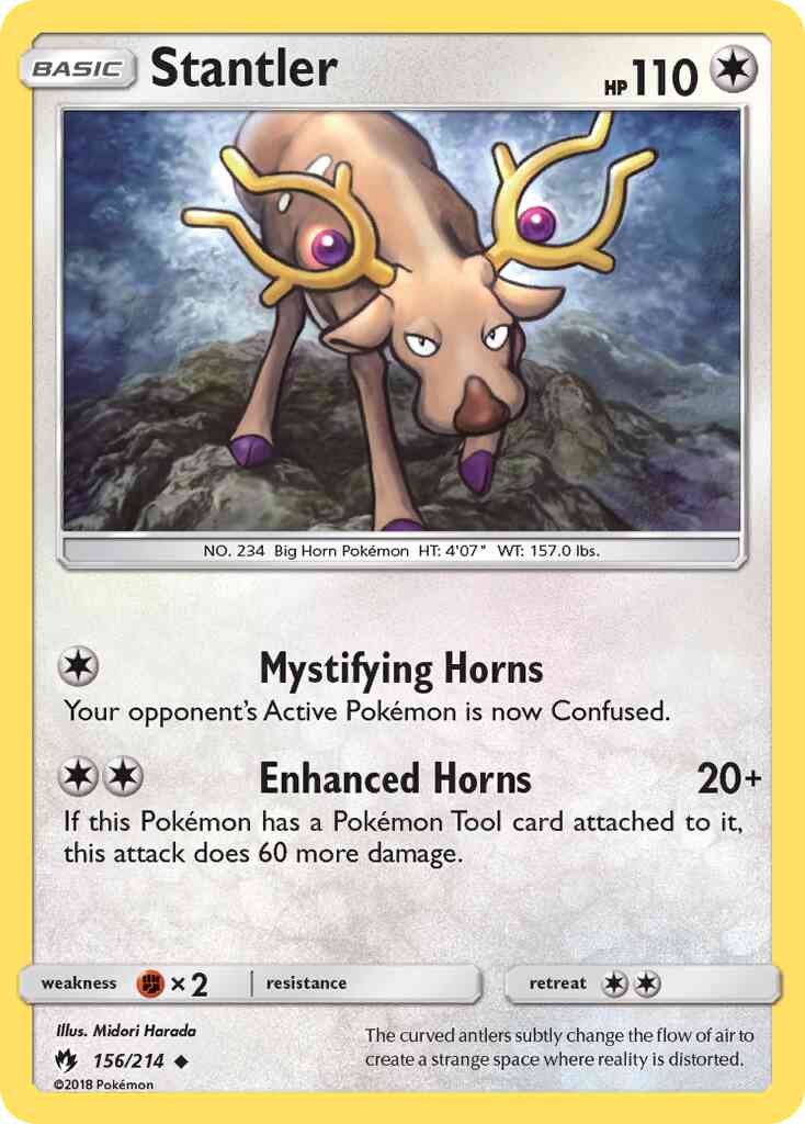 Stantler - 156/214 - Uncommon [sm8-156] [Reverse Holo]