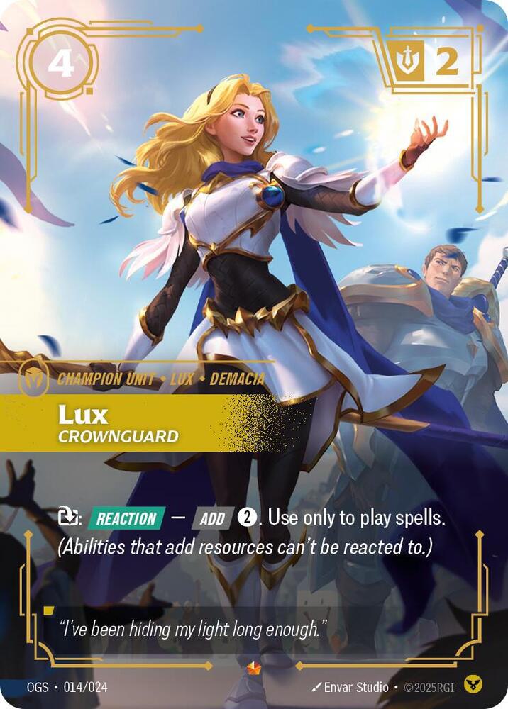 Lux - Crownguard - 014/024 [Origins: Proving Grounds] [Non-Foil]