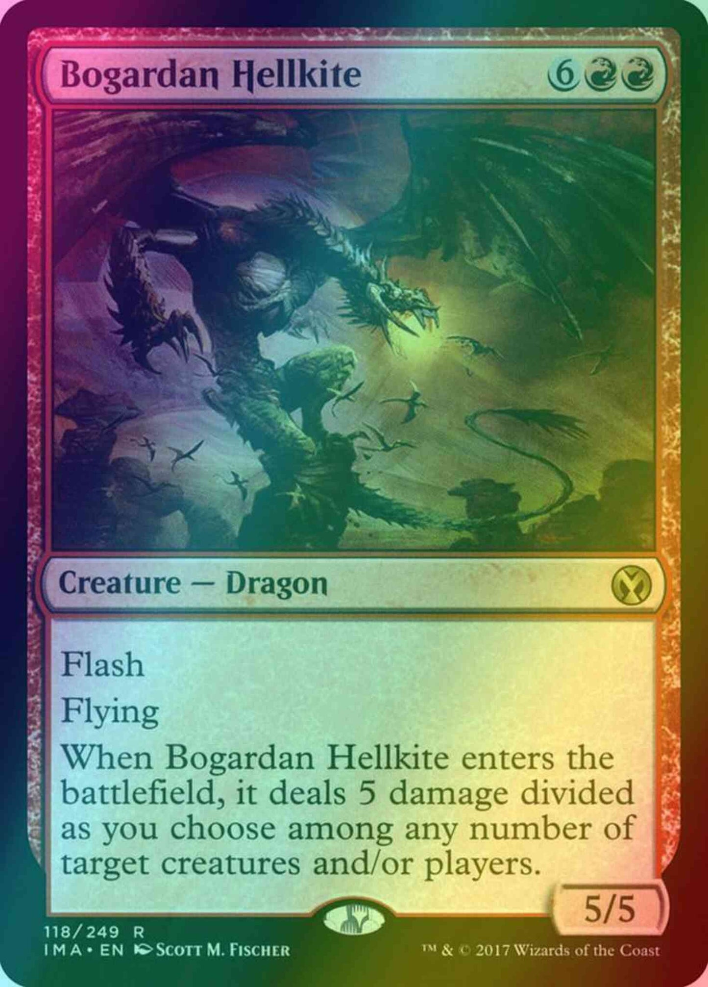Bogardan Hellkite [118] [Iconic Masters] [Foil]